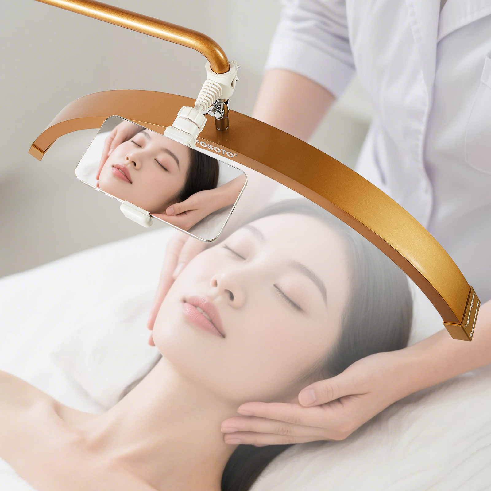 Beauty Makeup Camera - Fosoto Y16 Beauty Salon Lighting Half-moon