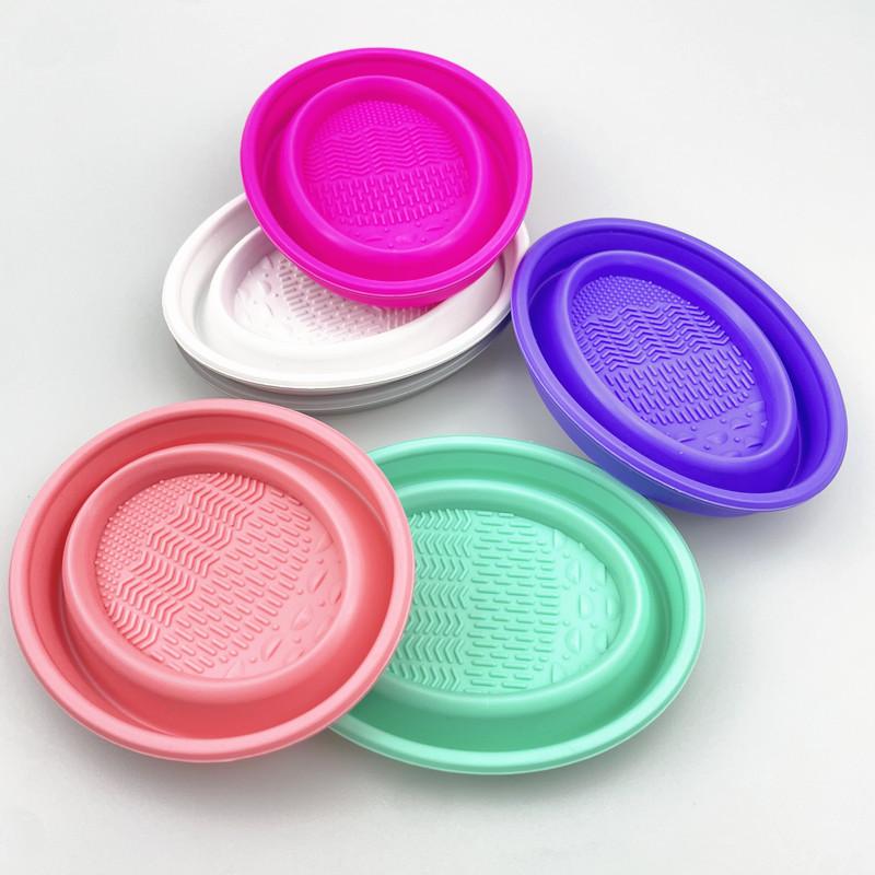 Beauty Makeup Background - Cleaner Folding Powder Soft Silicone Makeup