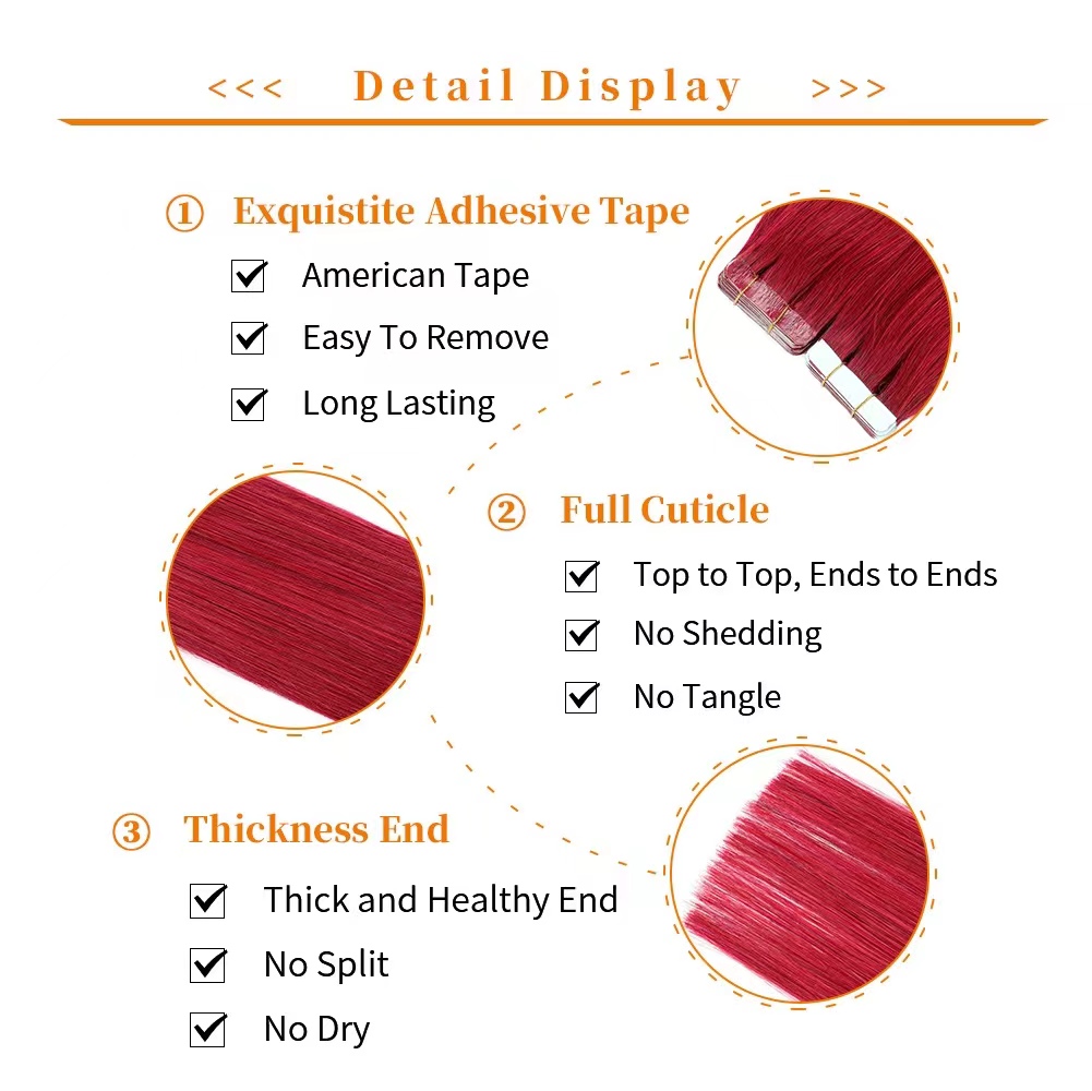 Tape In Human Hair Extensions  - Pure Beauty Hair & Makeup ulasan dan harga