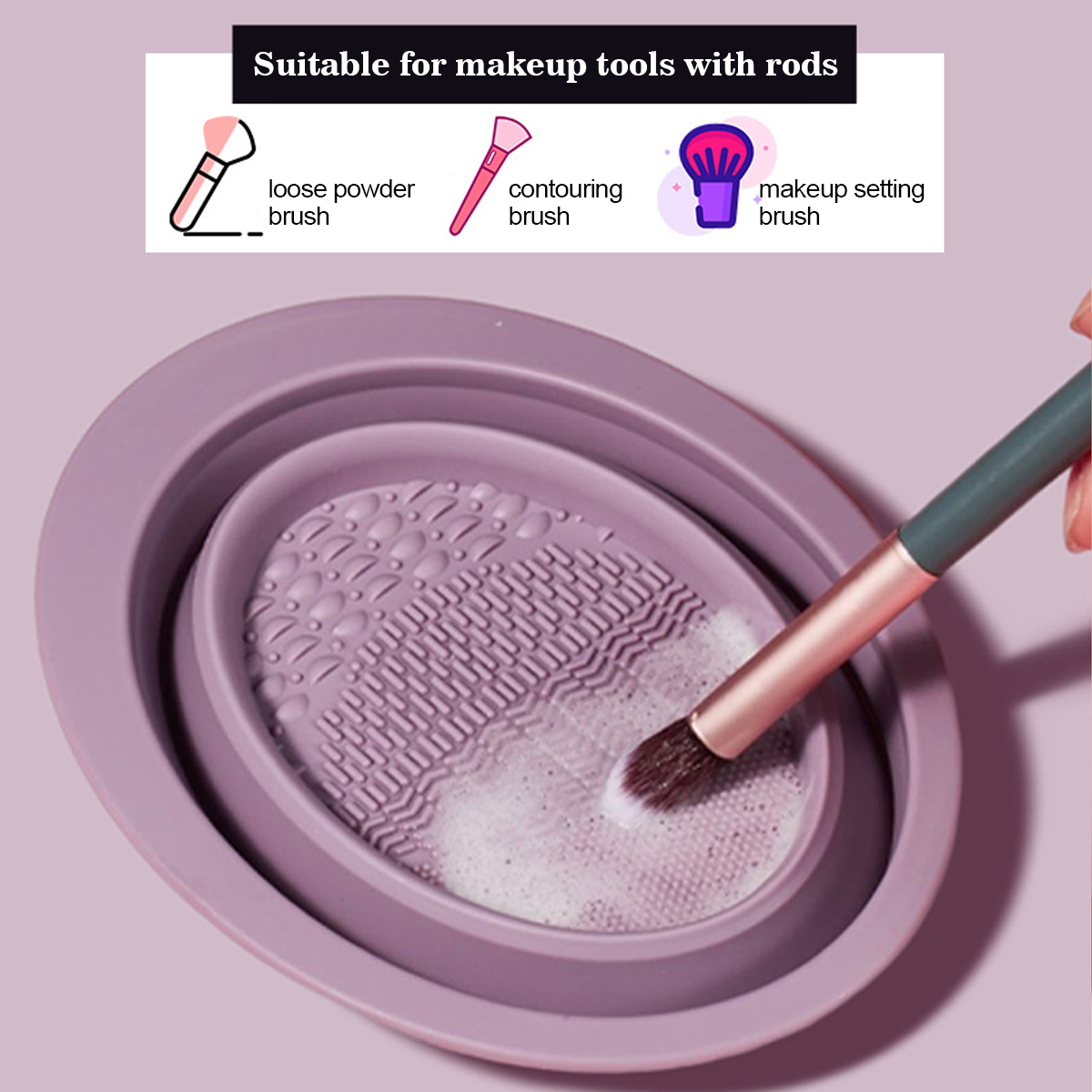IMAGIC New Silicone Makeup Bru - Beauty Makeup Background ulasan dan harga