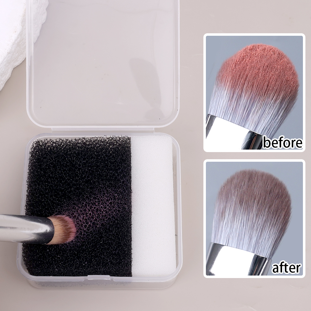New Makeup Brush Cleaning Box  - Beauty Makeup Tools ulasan dan harga