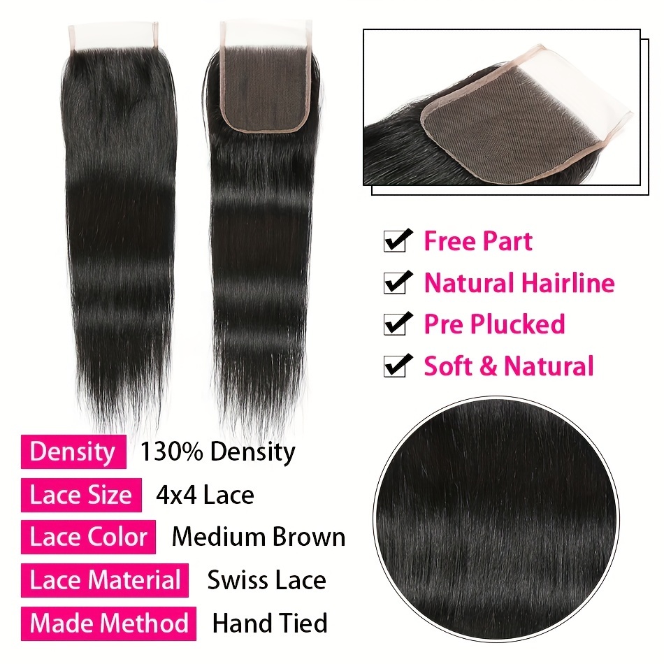Brazilian Straight Hair Closur - Pure Beauty Hair & Makeup ulasan dan harga