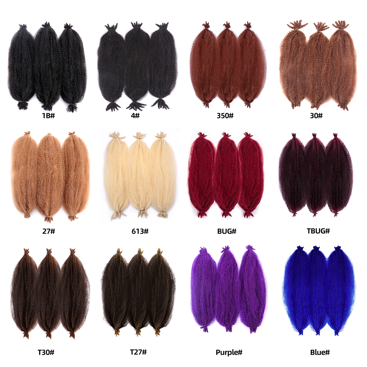 Afro Spring Twist Crochet Hair - Pure Beauty Hair & Makeup ulasan dan harga