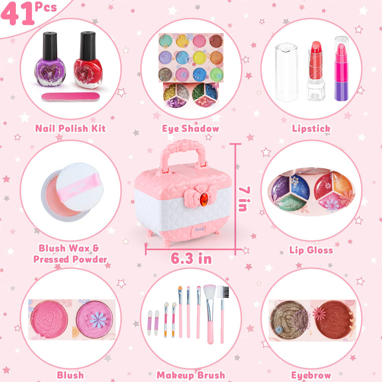 Kids Makeup Toy Kit for Girls, - Beauty Real Makeup ulasan dan harga