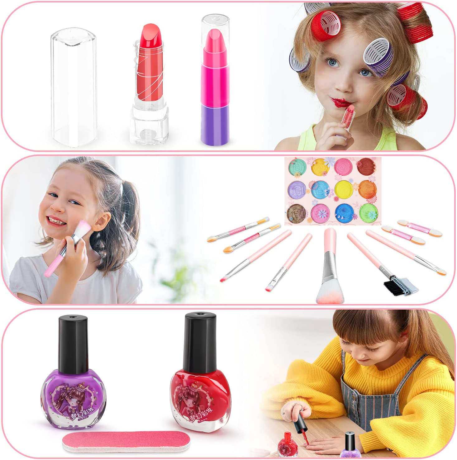 Kids Makeup Toy Kit for Girls, - Beauty Real Makeup ulasan dan harga