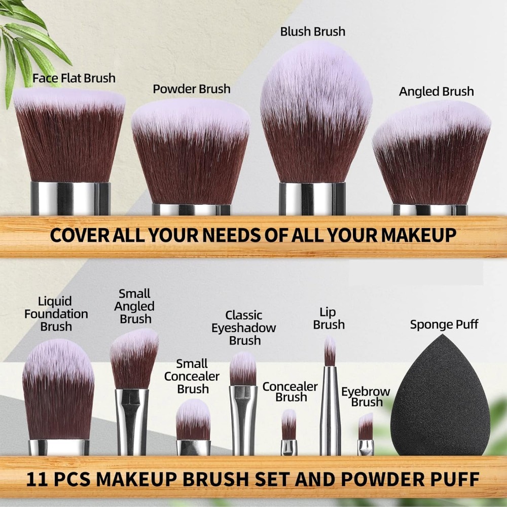 BS-MALL Makeup Brush Set 11Pcs - Beauty Makeup Background ulasan dan harga