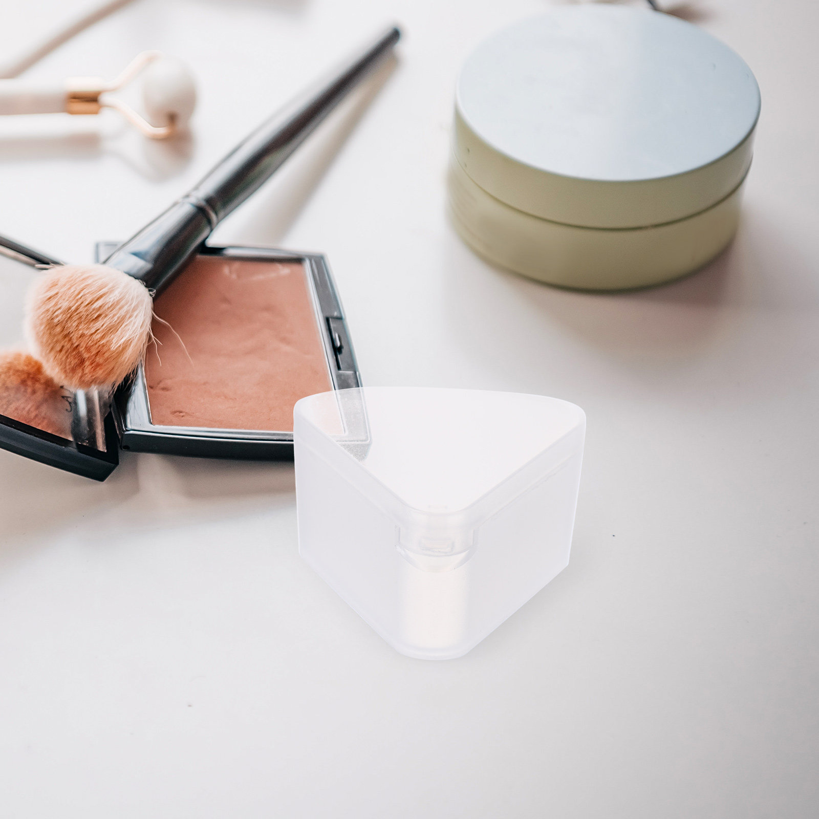 6Pcs Triangle Powder Puff Case - Beauty Makeup Egg ulasan dan harga
