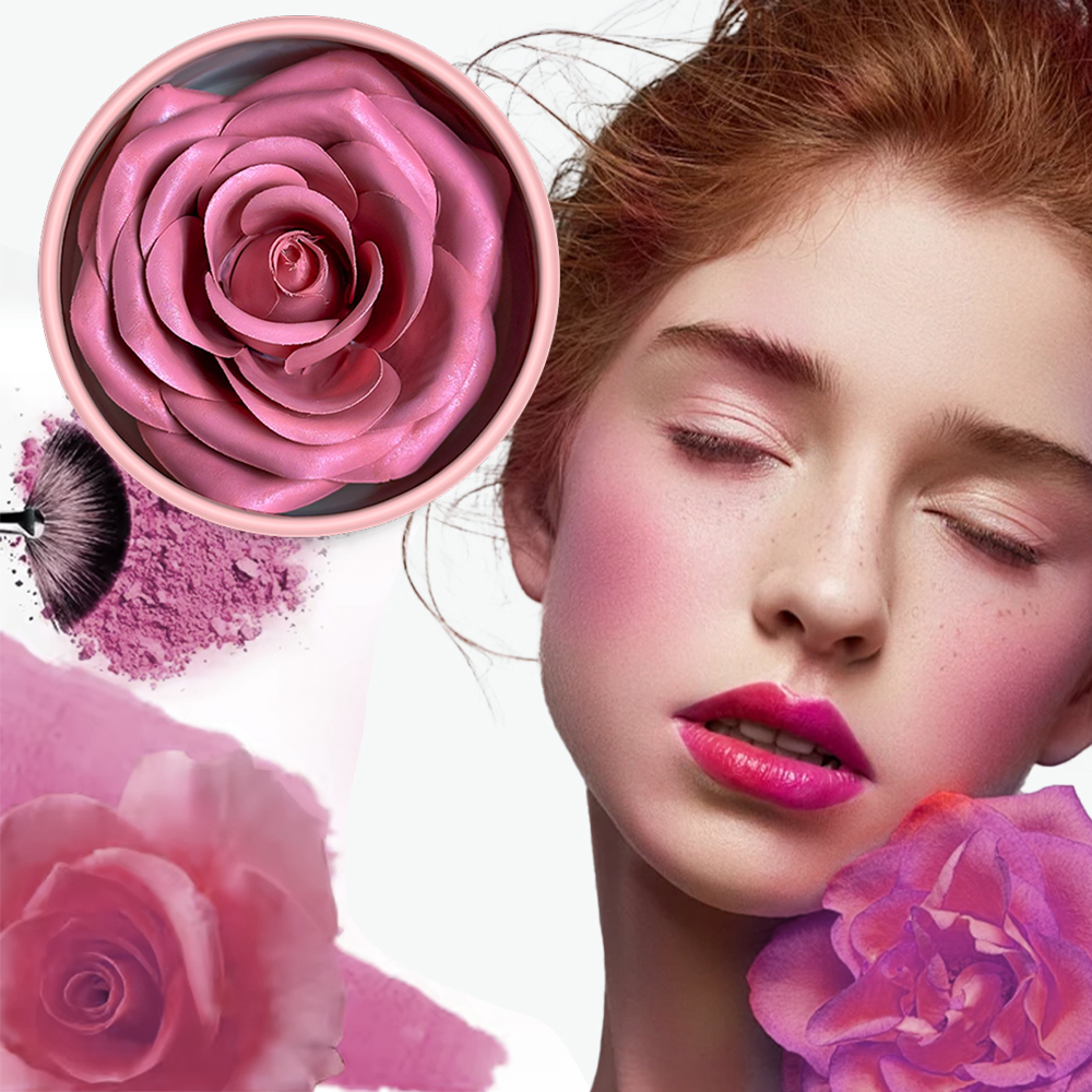 3D Petal Rose Makeup Blush 4 c - Beauty Real Makeup ulasan dan harga
