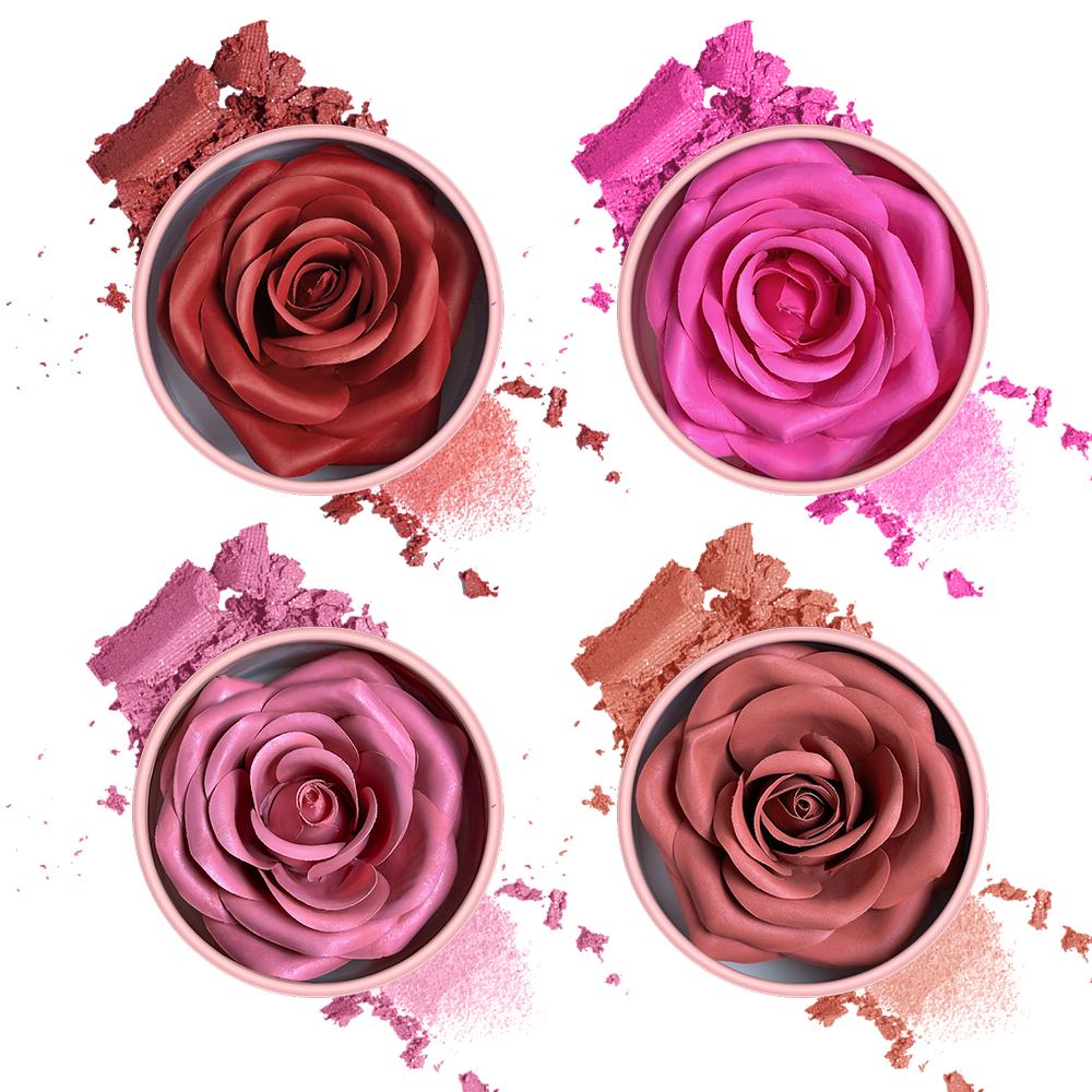 3D Petal Rose Makeup Blush 4 c - Beauty Real Makeup ulasan dan harga