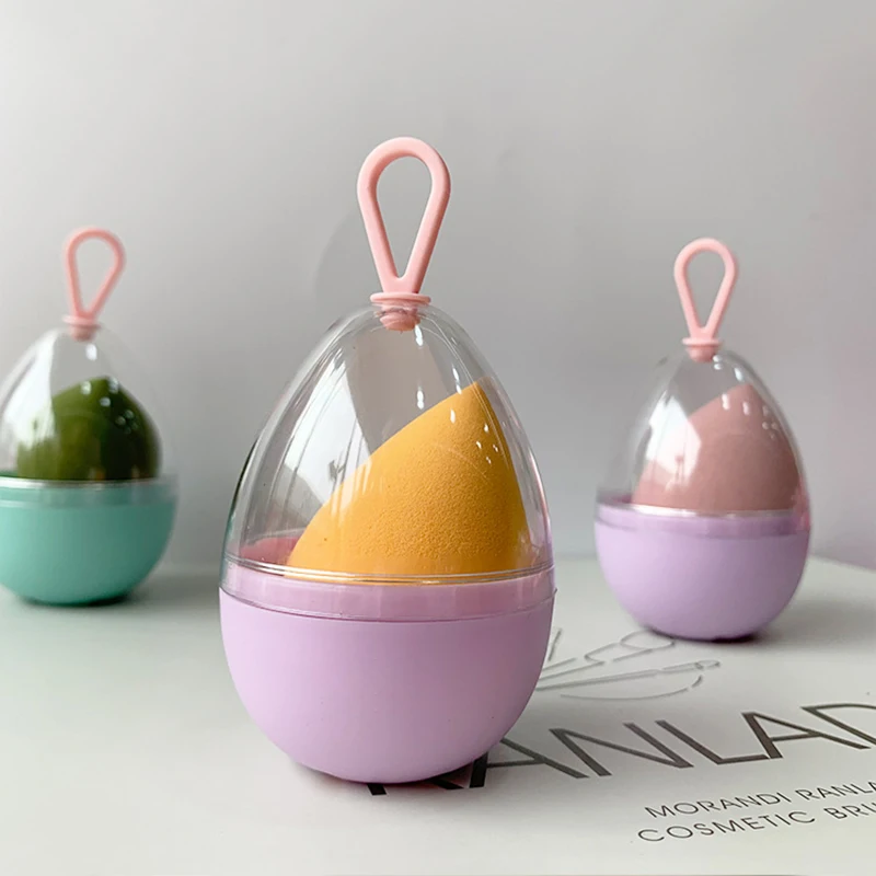 Empty Transparent Puffs Drying - Beauty Makeup Egg ulasan dan harga