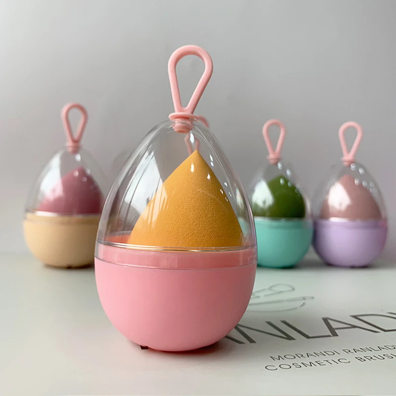 Empty Transparent Puffs Drying - Beauty Makeup Egg ulasan dan harga