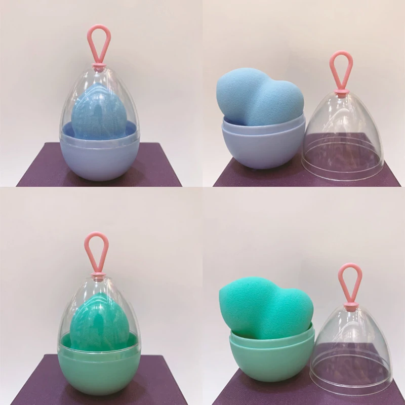 Empty Transparent Puffs Drying - Beauty Makeup Egg ulasan dan harga