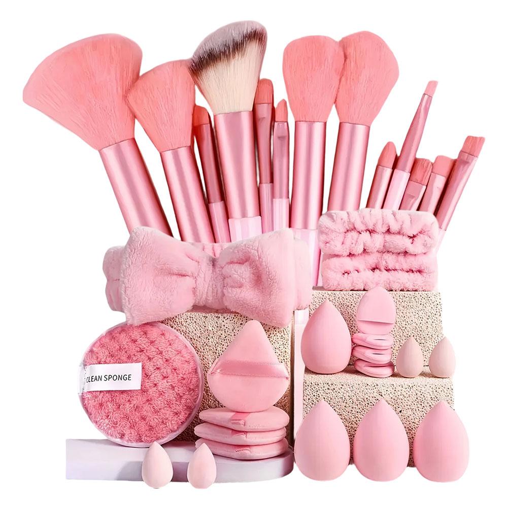 33PCS Makeup Brushes and Spong - Beauty Makeup Egg ulasan dan harga