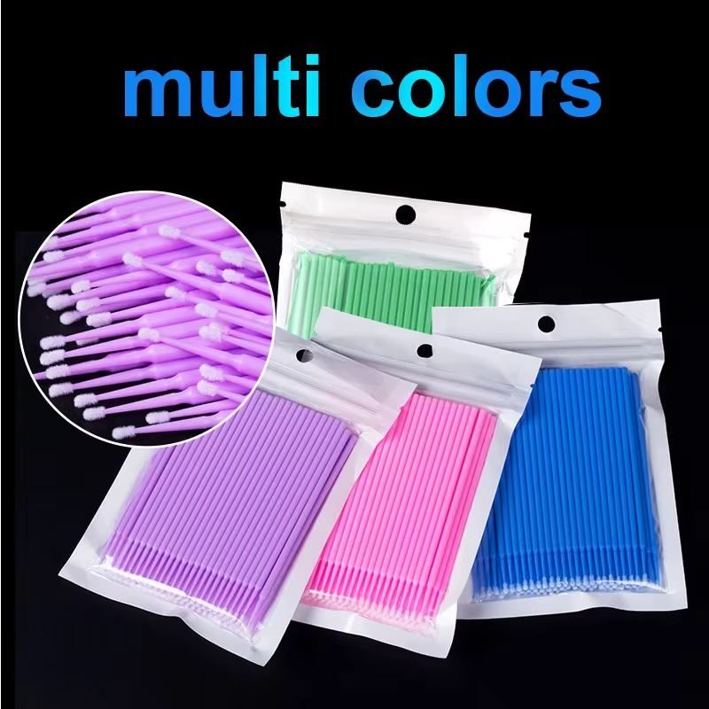 100Pcs Eyelash Cleaning Brush  - Beauty Makeup Background ulasan dan harga