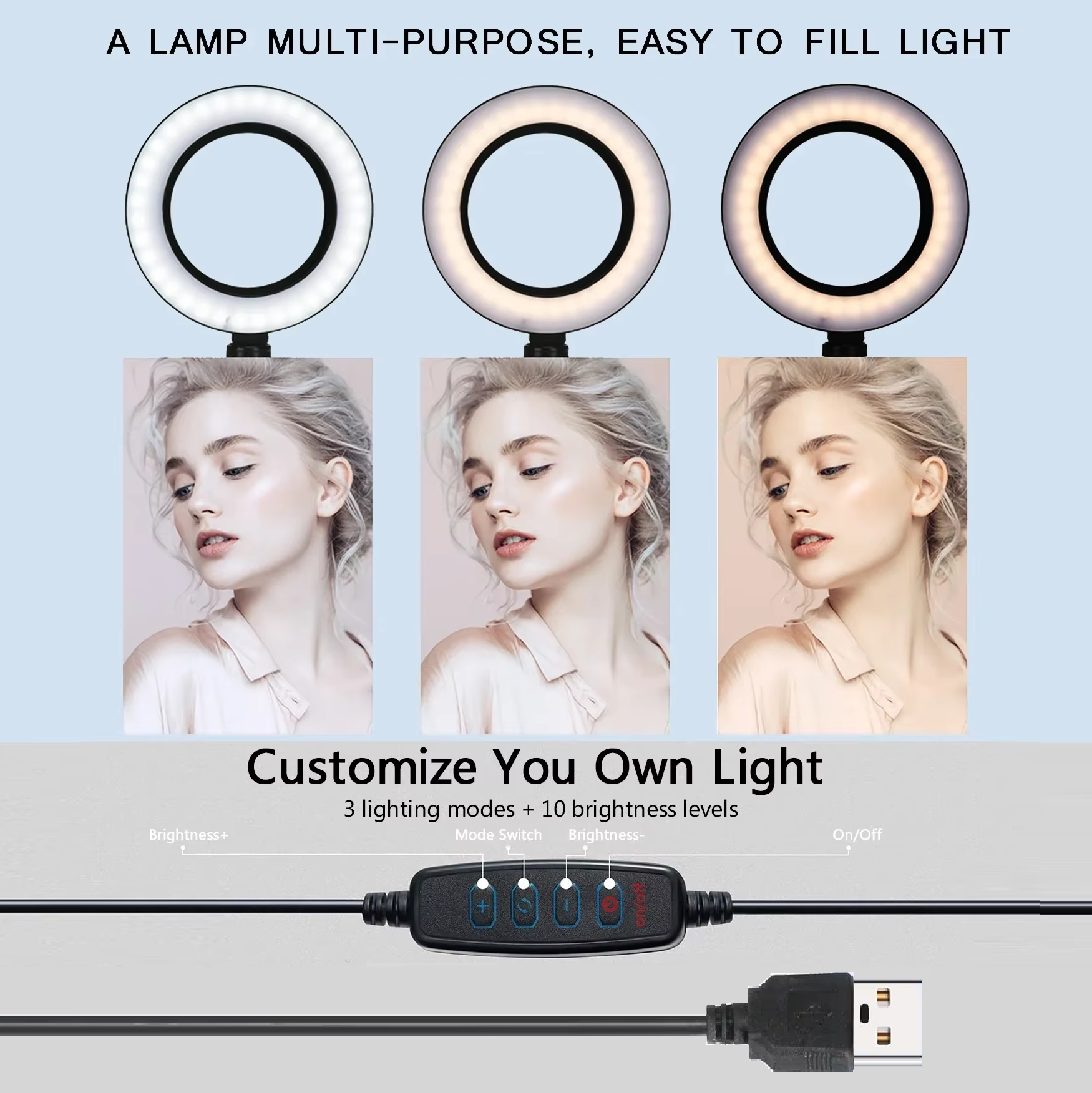 Desktop Adjustable Phone Holde - Beauty Makeup Camera ulasan dan harga