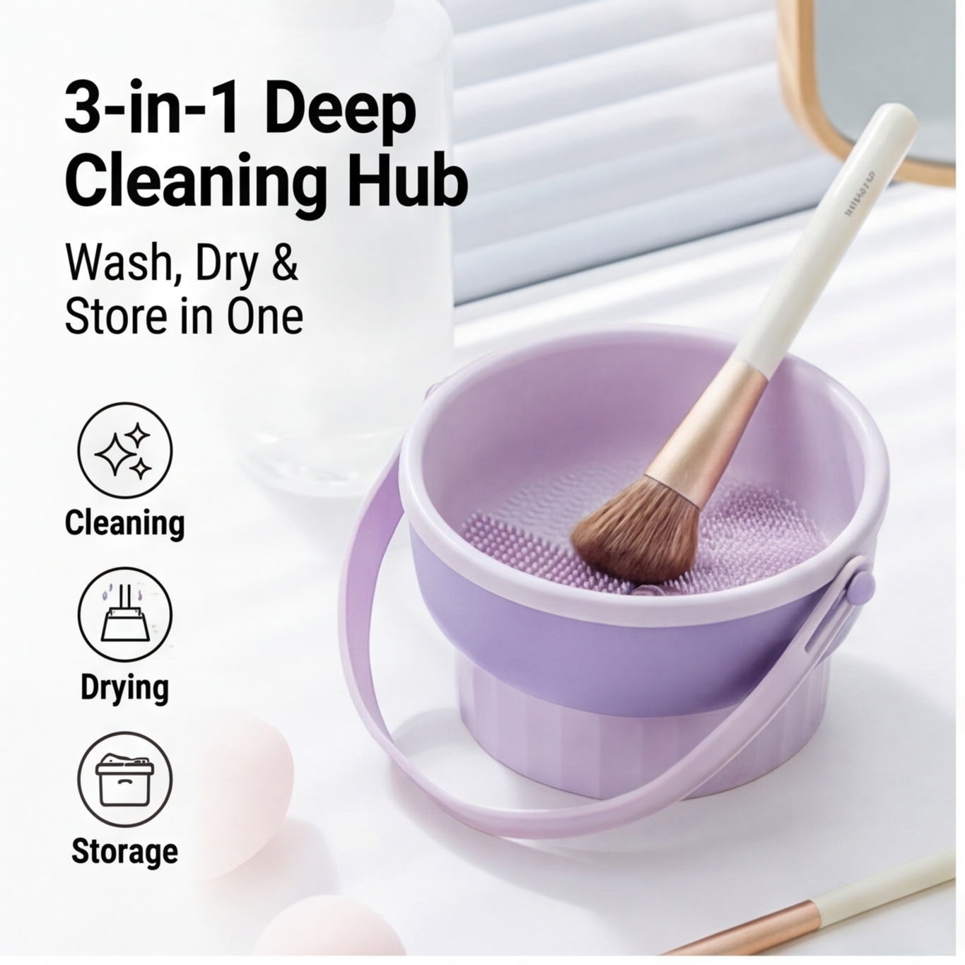 Silicone Makeup Brush Cleaning - Beauty Makeup Egg ulasan dan harga