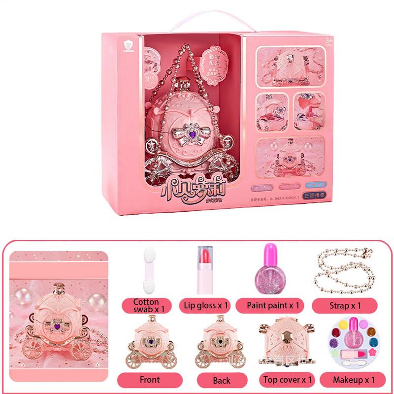 Girls Makeup Set Pink Carriage - Beauty Real Makeup ulasan dan harga