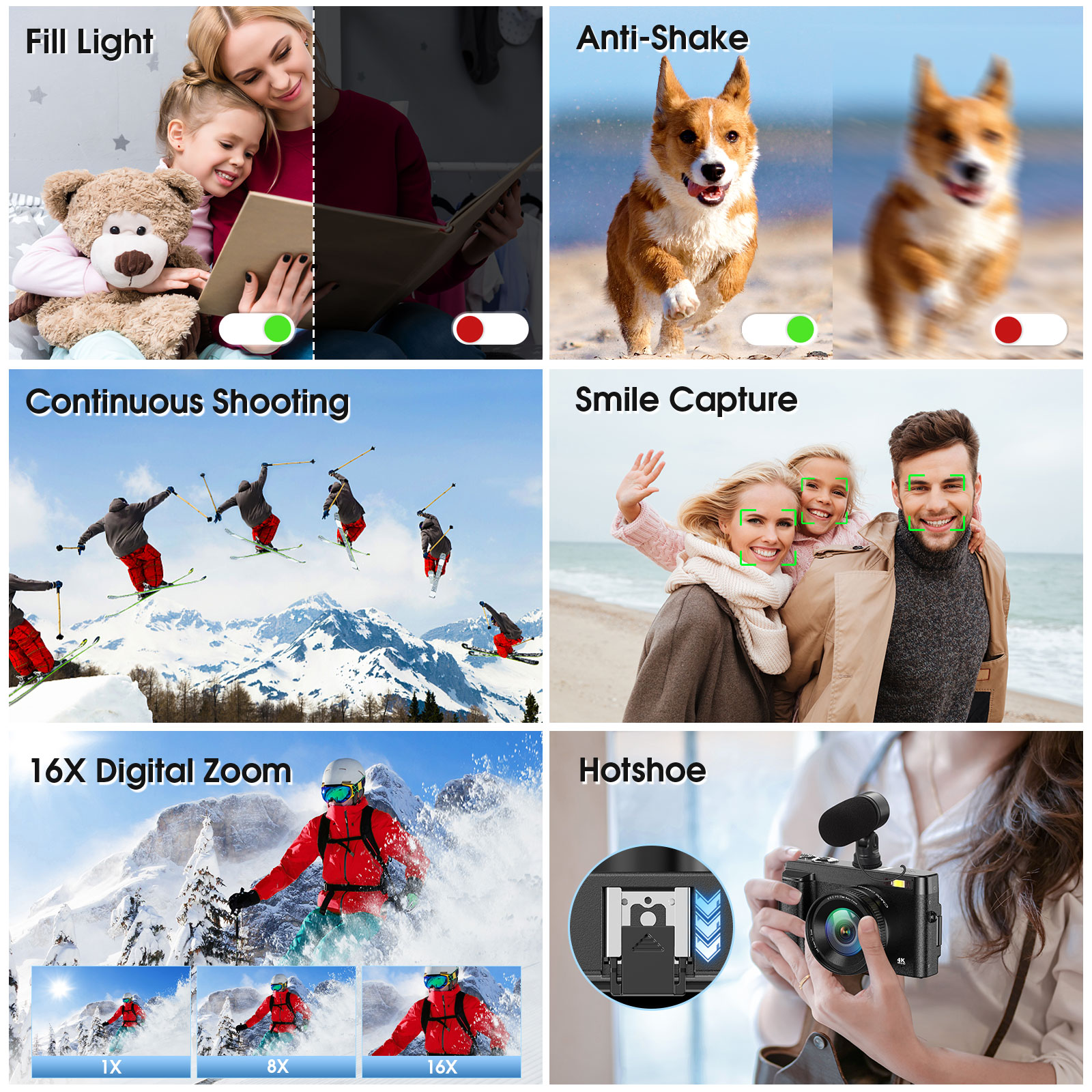 STUOGYUM 4K Vlogging Camera,48 - Beauty Makeup Camera ulasan dan harga