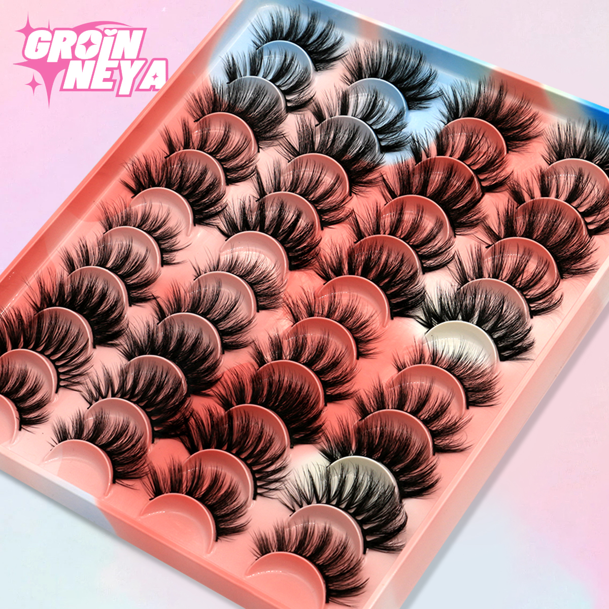 GROINNEYA 5/10/20 Pairs 3D Fau - Beauty Full Makeup ulasan dan harga