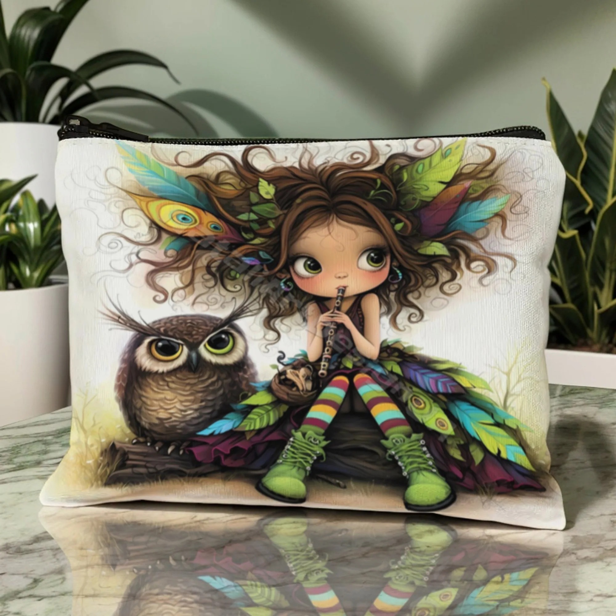 Cartoon Girl Makeup Bag Zipper - Beauty Makeup Case ulasan dan harga