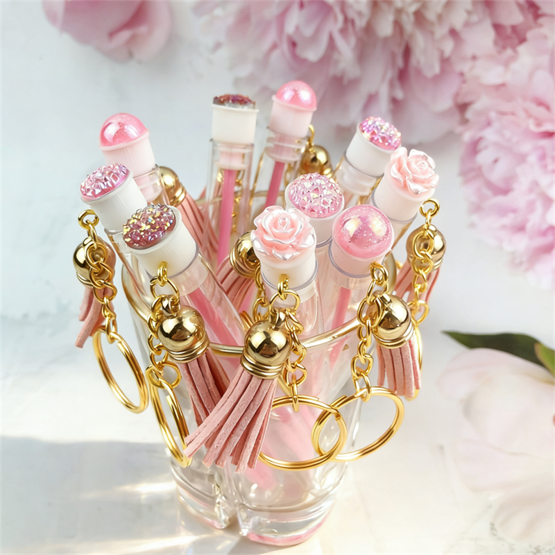 Pink Gold Eyelash Brush Tube W - Beauty Makeup Background ulasan dan harga