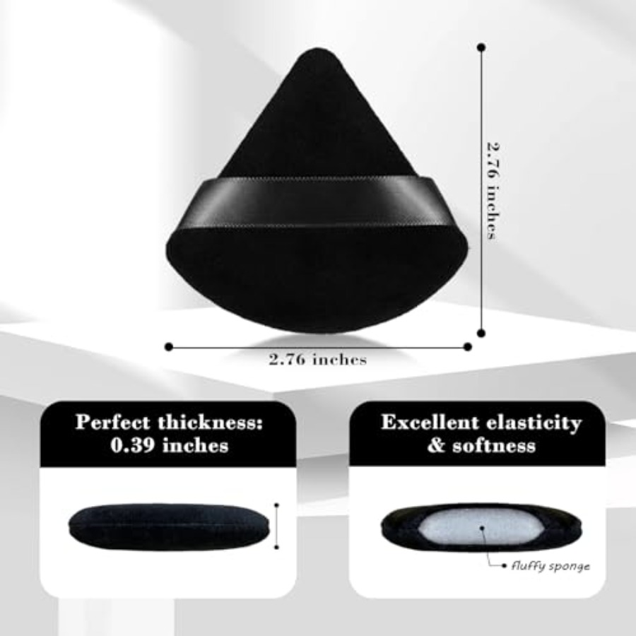 8Pcs of Triangular Powder Puff - Beauty With Makeup ulasan dan harga