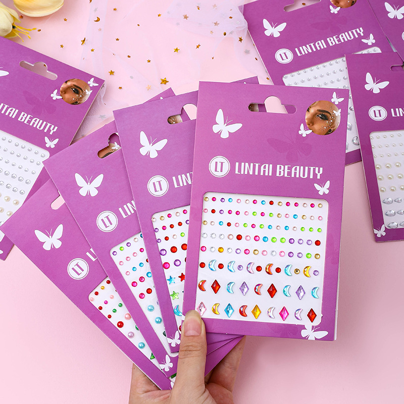 Hot Selling Face Gems Stickers - Beauty With Makeup ulasan dan harga