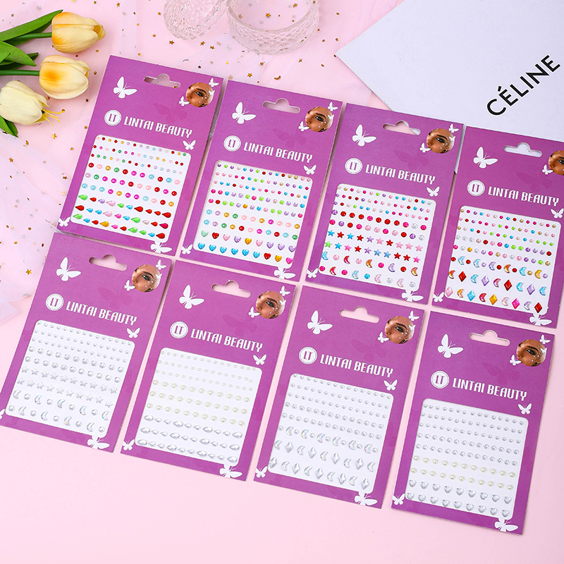 Hot Selling Face Gems Stickers - Beauty With Makeup ulasan dan harga