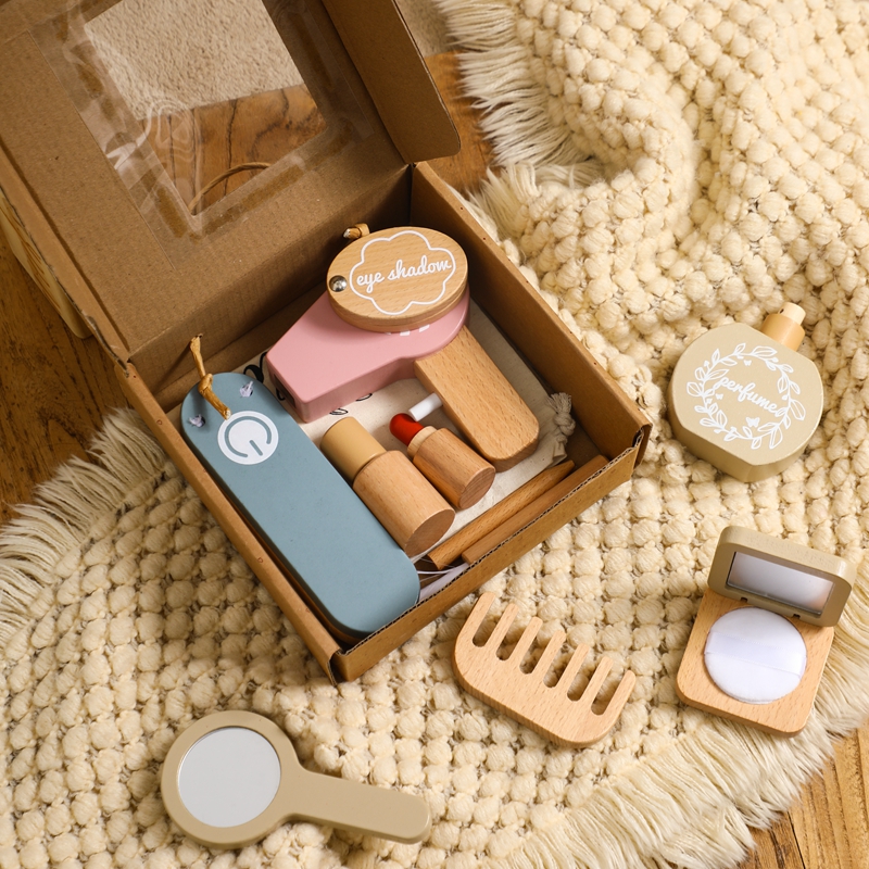 Girls Simulation Wooden Cosmet - Makeup Beauty House ulasan dan harga