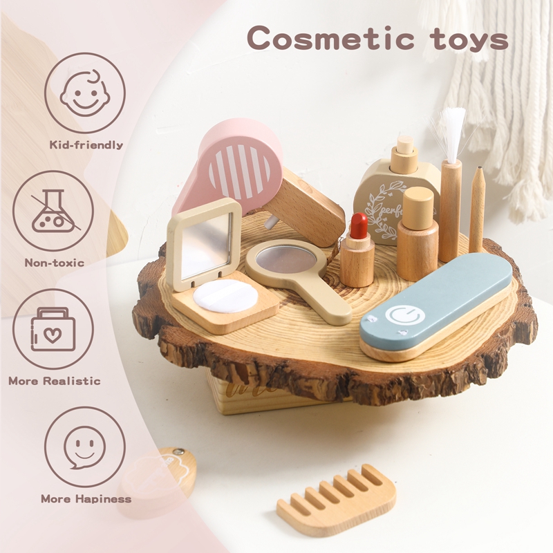 Girls Simulation Wooden Cosmet - Makeup Beauty House ulasan dan harga