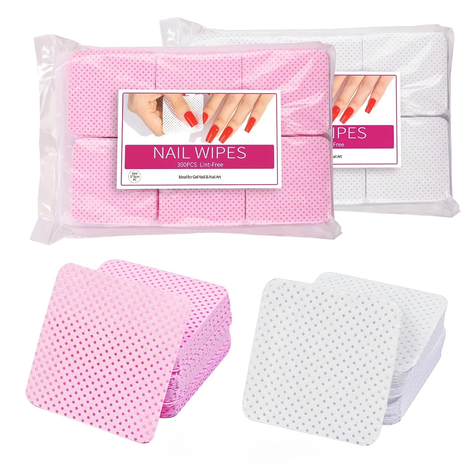 600pcs/2bag Hairless Nail Poli - Beauty Makeup Tools ulasan dan harga