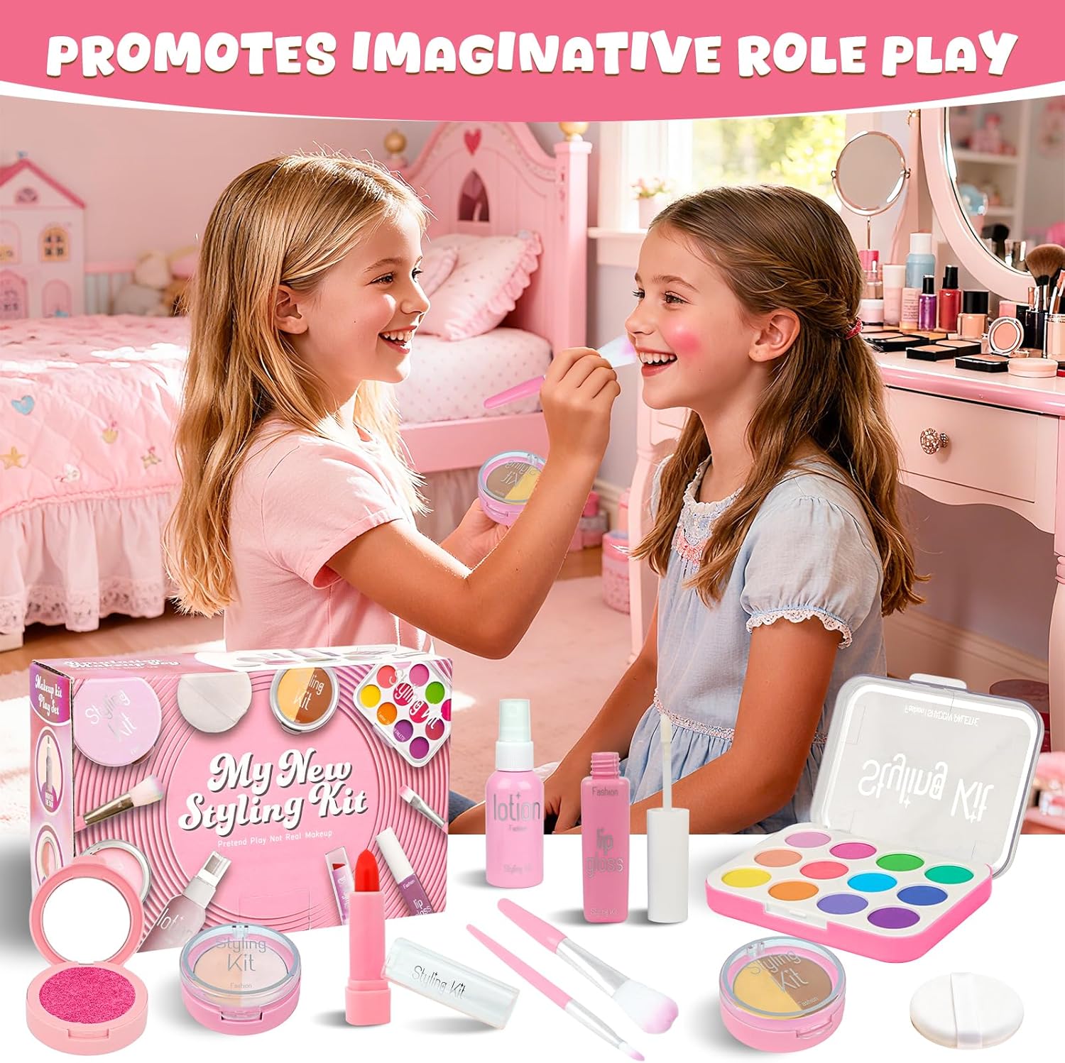 Girl's Makeup Toy Set Simulate - Beauty Real Makeup ulasan dan harga