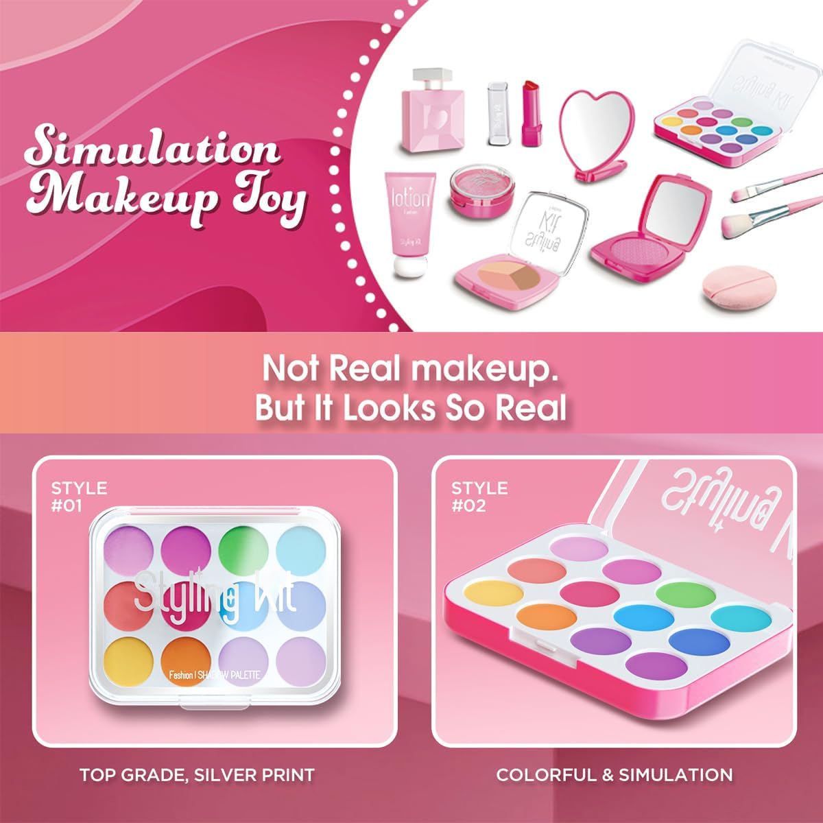 Girl's Makeup Toy Set Simulate - Beauty Real Makeup ulasan dan harga