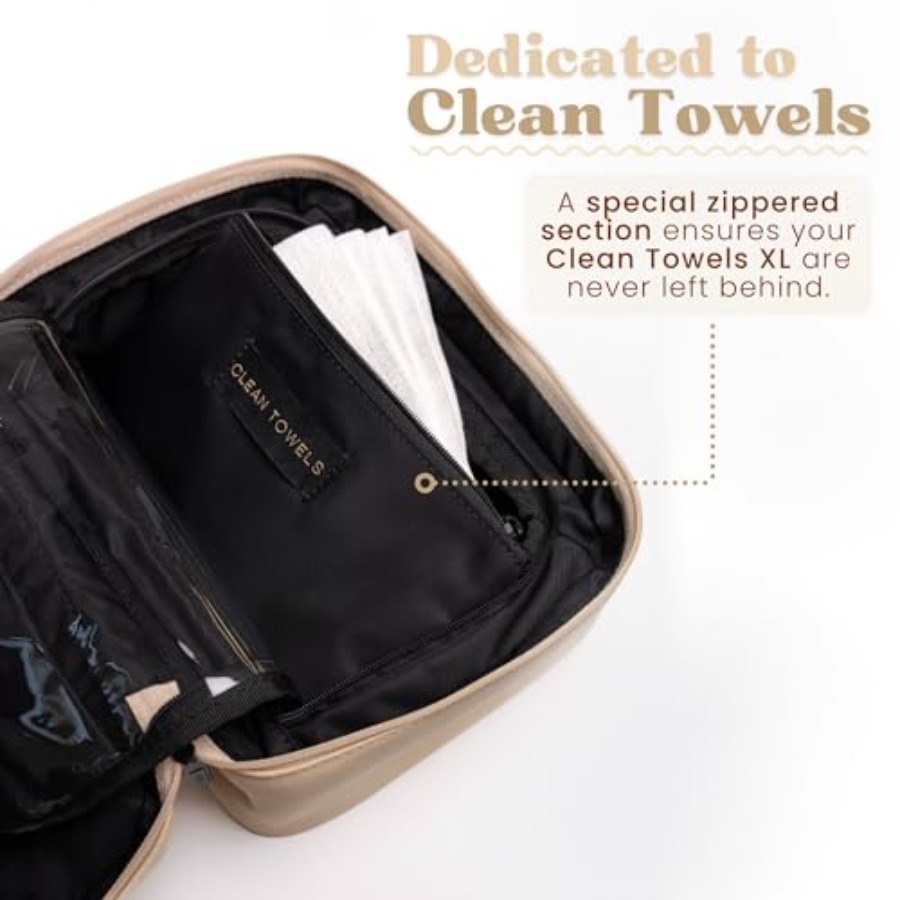 Clean Towels XL Dedicated Trav - Beauty Makeup Case ulasan dan harga