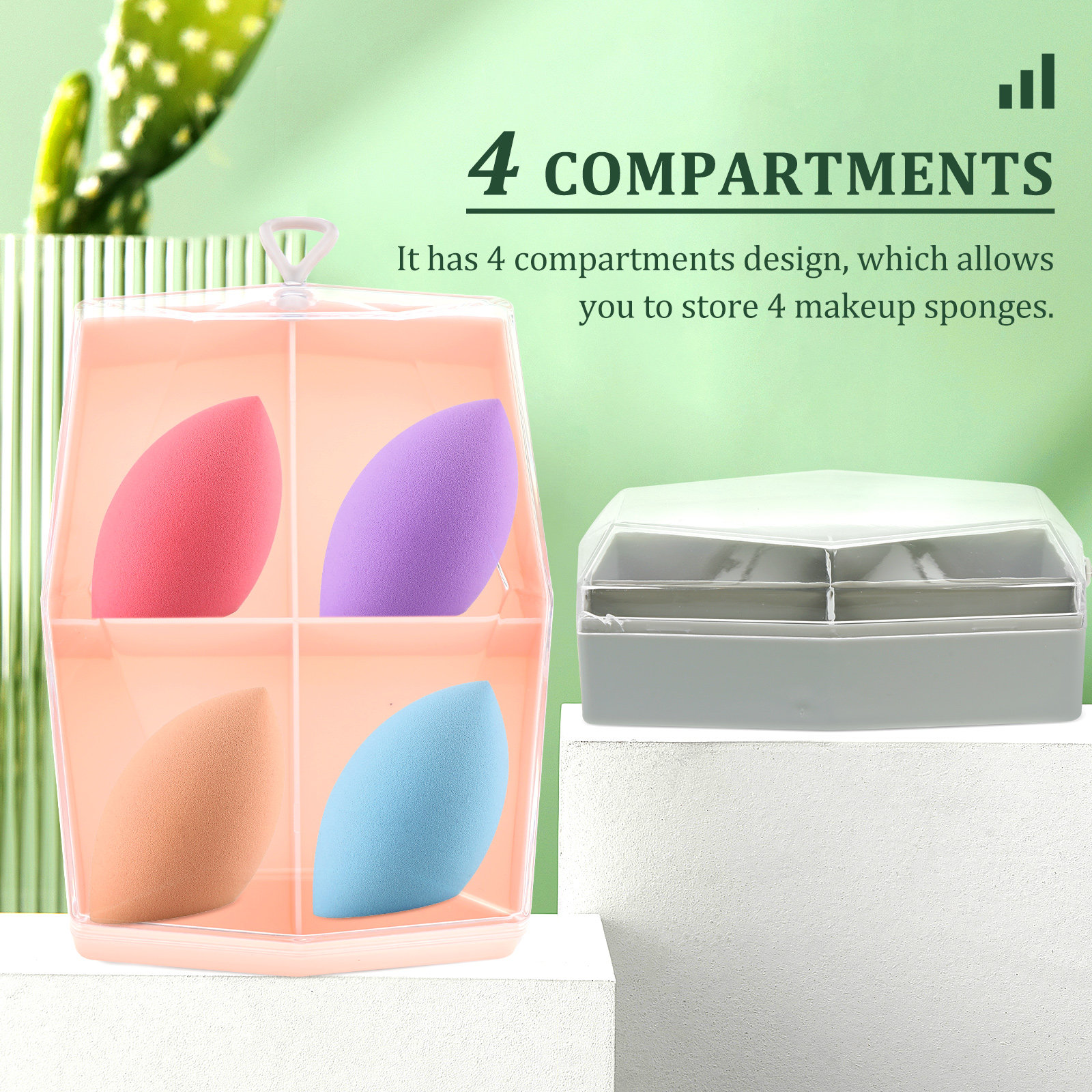 2Pcs Storage Case ABS Makeup S - Beauty Makeup Case ulasan dan harga