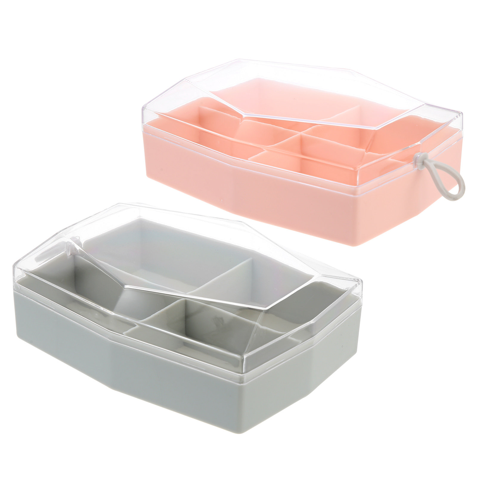 2Pcs Storage Case ABS Makeup S - Beauty Makeup Case ulasan dan harga