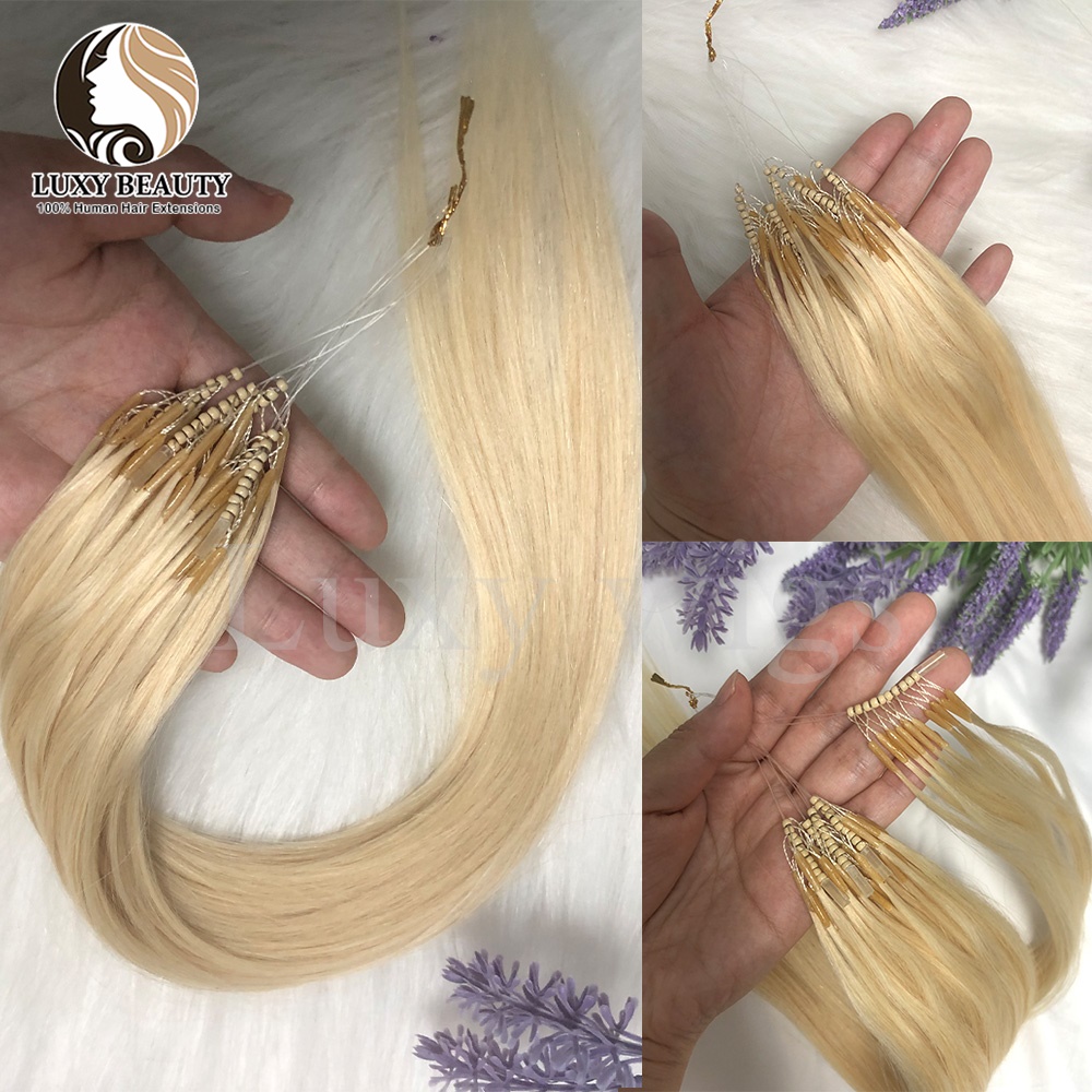 Blonde 8D Micro Bead Hair Exte - Pure Beauty Hair & Makeup ulasan dan harga